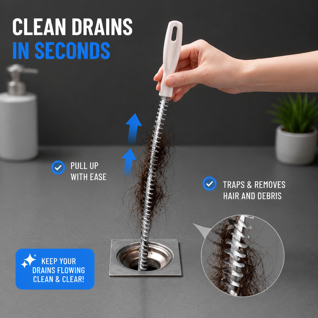 Drain Hair Remover.