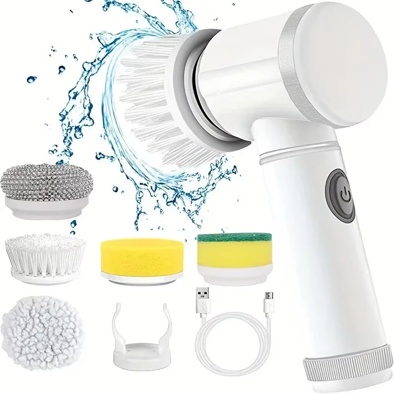Cordless Electric Spin Scrubber (5-Head)