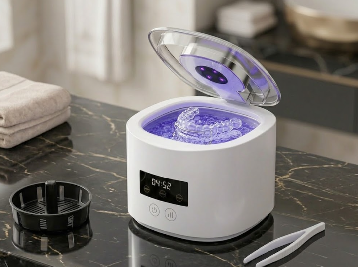50kHz Ultrasonic Retainer & Jewelry Cleaner – USB Rechargeable